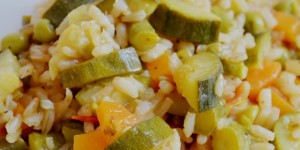 Italian risotto with sprimg vegetables